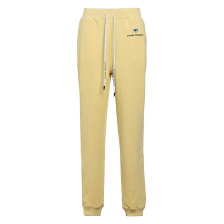 Chiara Ferragni Collection, Trousers 131 Logo Clic Geel, Dames, Maat:XL