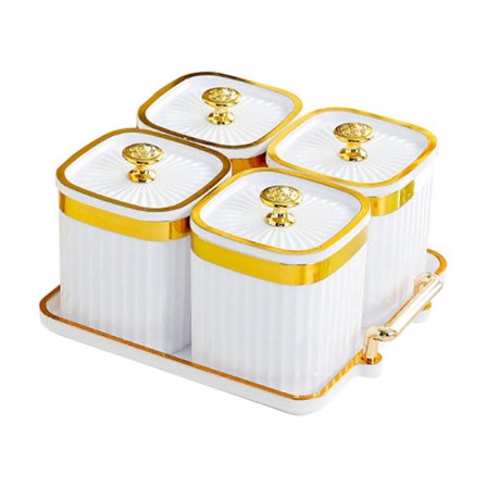 Torkad Frukt Snacks Serveringsfat Godis Nötter Skål med Lock för Högtider Bröllop Klar