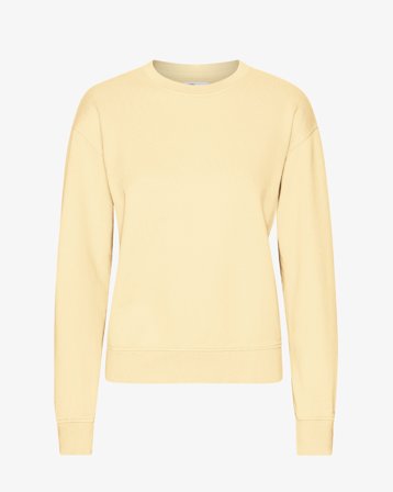 Women Classic Organic Crew - Soft Yellow L