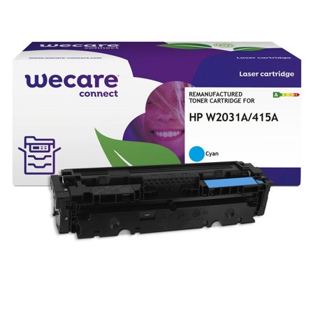 Wecare Toner HP W2031A 415A 2,1K cyan - Lyreco - Toner och bläck - Tonerkassetter - Toner WeCare