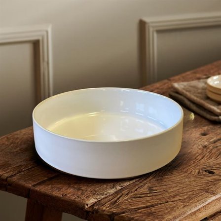 Mineral Marble Salladsskål i keramik 26cm - Vit