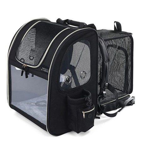 Utvidbar Kattevalpebæreveske Liten Dyrehundebærer med