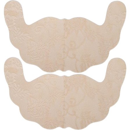 Brystvorte Dækning, Lavet af Blonde, Selvklæbende Engangs Brystpuder, Usynlig Beskyttelse, Egnet til Kvinder der Bærer Kjoler, (D) Khaki