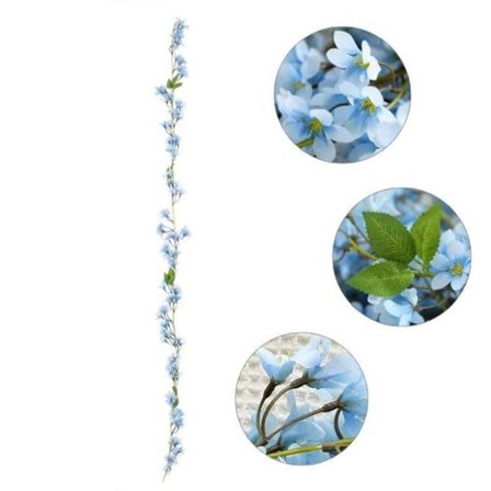 Justoyou 1 stk. 5,7FT kunstige Sakura kirsebærblomster hængende vinstokke