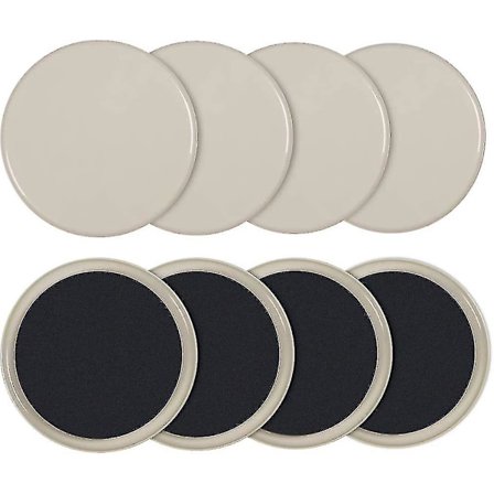 7" Möbelglidare Glidare Möbler Glidare För Tung Möbel Glidande Möbler Glidkuddar, Set Om 8, Beige