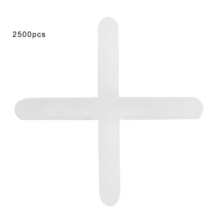 2500 stk. keramiske fliser, plastik afstandsstykke, genanvendeligt nivelleringssystem 1 mm 1,5 mm