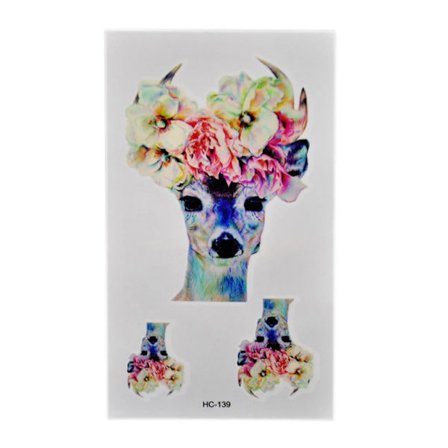 Kauneus 3D Rusettisolmu Väliaikainen Tatuointi Kehon Taide Flash-tatuointitarra Vedenpitävä Henna-tatuointi Selfie Valetatuointi Seinätarra