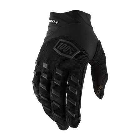 Crosshandschuhe 100% Airmatic Schwarz/Kohle S