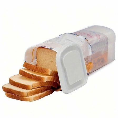 Brødboks med stor kapasitet og lekkasjesikkert lokk - Stabelbar kjøkkenorganisator for brød, toast og kornlagring - Viktig kjøkkentilbehør - Perfekt