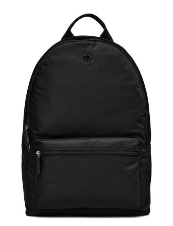 Nylon Medium Stevie Backpack Black Lauren Ralph Lauren