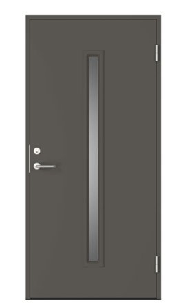 Swedoor C7010 Ytterdörr mörkgrå (S 7000-N) 988x2080 mm, Dörrar
