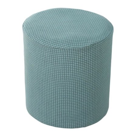 Stolöverdrag Enfärgad Dammskyddande Elastisk Kantdesign Polyester Stretch Kvadrat/Rund Fotpall P