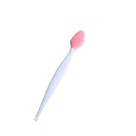 Sæt med 10 silikone næserensere med dobbeltsidet spids til fjernelse af hudorme og læberengøring, blød silikone, plastikhåndtag, multifarvet Pink