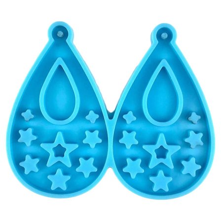 Hartsikorumuotit, Kuu Tähti Korvakoru Hartsimuotit DIY-hartsikoruihin, Riipus