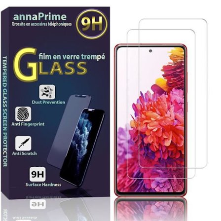 Skyddfilm - VCOMP - Samsung Galaxy S20 FE 2022 - 2-pack - Härdat glas - Repå resistance