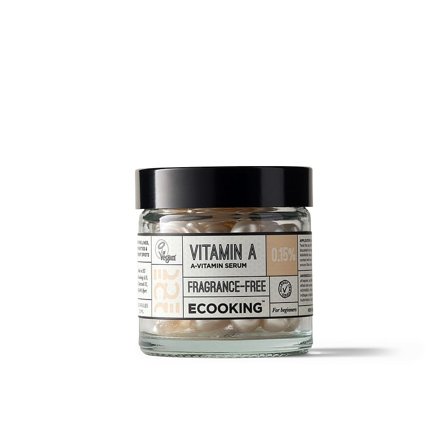 ECOOKING A-Vitamin 0,15% kapsler 60 stk, Skincare, Ansigtspleje, Serum