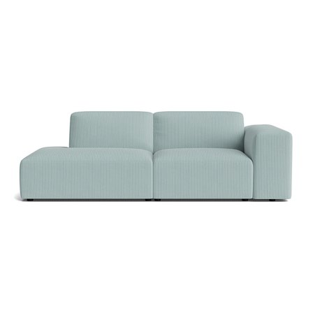 Soma lounge sofa, venstrevendt | Open end - Lincoln Pastel blå - 245x101x75 - Sofa