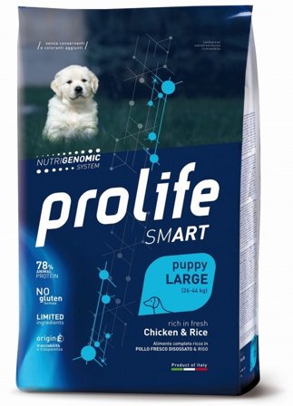 Prolife Dog Smart Chicken & Rice Cibo Secco Per Cani Cuccioli