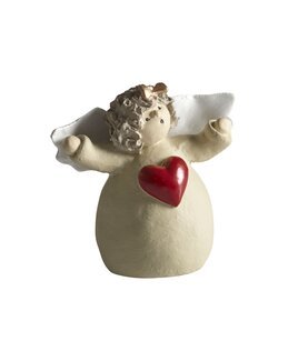 Prydnadsängel litet hjärta 1-pack Röd - Nääsgränsgården