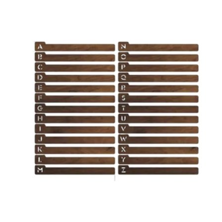 Aakkoselliset vinyylilevyjen jakajat Tukevat levyhyllyjen ohjaimet naisille miehille unisex