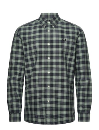 Fred Perry Tartan Oxford Shirt - Green - S