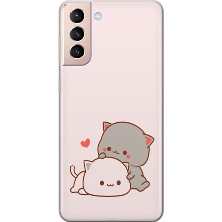 Yhteensopiva Puhelinkuori Samsung Galaxy S21 Kawaii Kissa