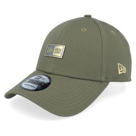 New Era - Grön adjustable Keps - Ne Badge 9FORTY Olive Adjustable @ Hatstore