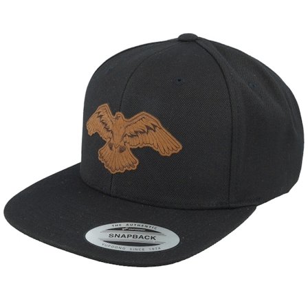 Wild Spirit - Schwarz snapback Cap - Eagle Brown Patch Black Snapback @ Hatstore