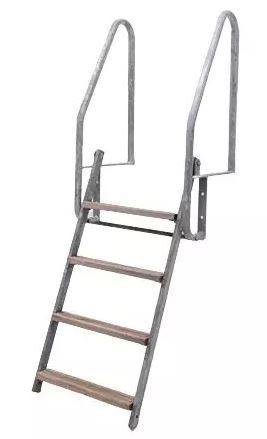 Laggo Vättern 640 Bryggstege fällbar, 4 steg, Stegar