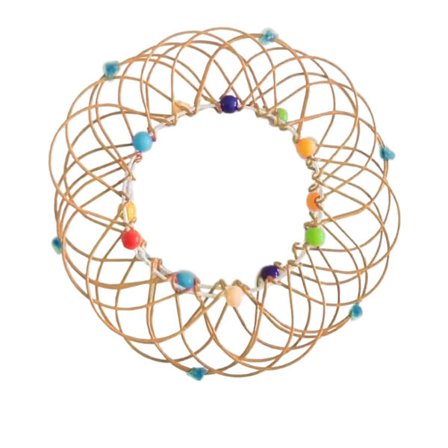 2 st Dekompressions Flexibel Korg Mjukt Stål Järnring Ornament