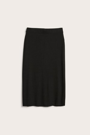 Kappahl | Ribbad kjol | Svart