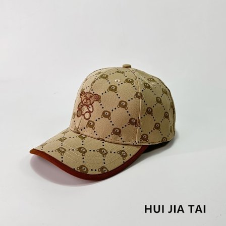 1 stk. tegneseriebroderet bjørn baseballkasket til udendørs rejser strandfest drenge og piger tilbehør