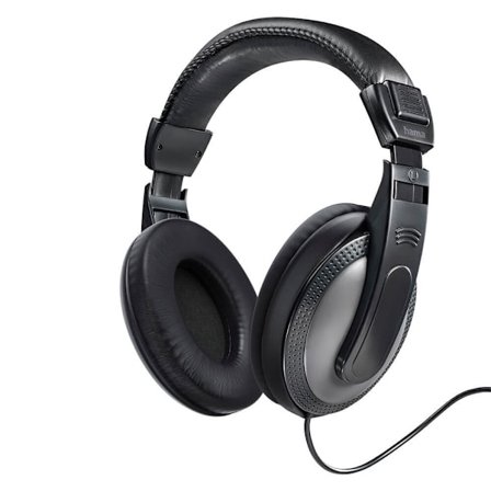 HAMA Headphone Over-Ear Wired Shell Black