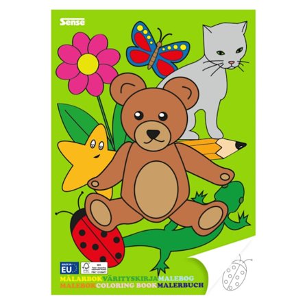 Sense Malebok Fsc Enkle Bilder