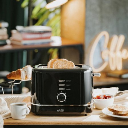 Leivänpaahdin leipätelineellä ja 7 paahtotasolla - Svart