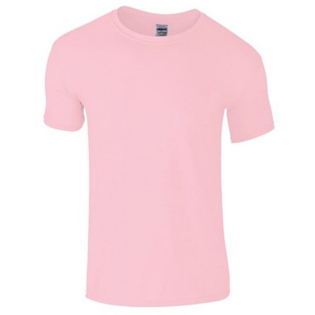 Gildan Barn/Kids Softstyle Enfärgad T-shirt 7-8 År Ljusrosa