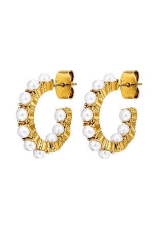 Dyrberg & Kern RAQUEL WHITE PEARL Örhänge Smycken klockor Dam Vit ONESIZE