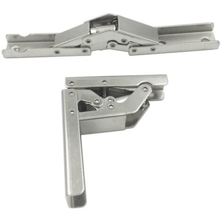 PCS Folding Hengsler 90 Grader Full Overlay Rustfritt Stål Dørhengsel Usynlig Kjøkkenskaphengsel med 16 Skruer for