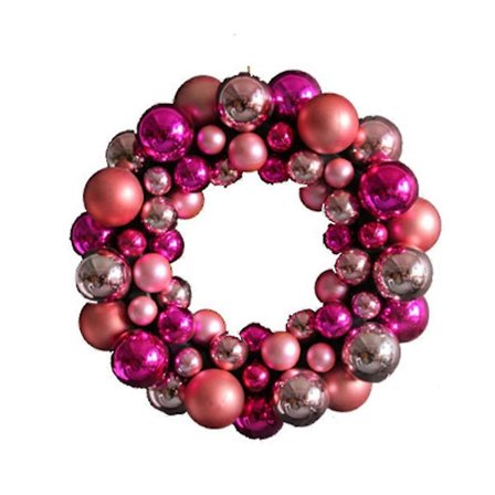 Julekulekrans 35cm Hengende Kule Rund Krans Anheng