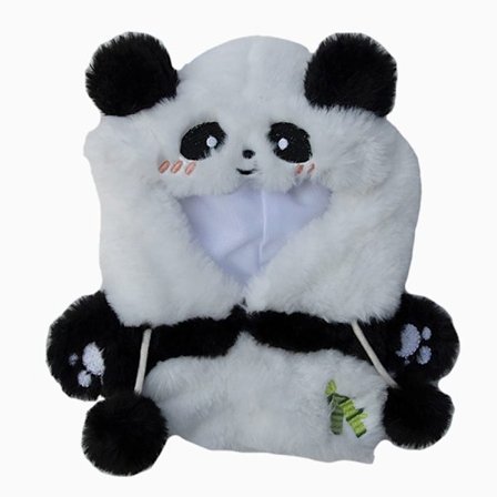 Dukkeoverfrakke Miniature behårede outfits 20CM-PANDA 20CM-PANDA