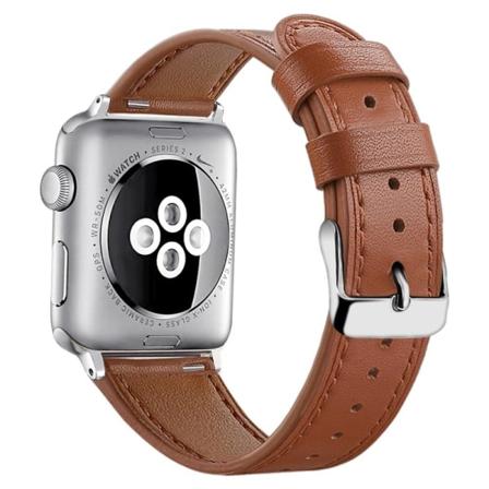 Apple Watch (41 mm) urrem af ægte okselæder i øverste lag - Brun Brown