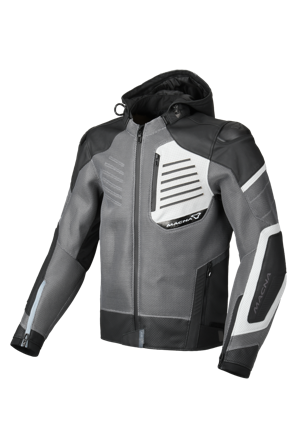 Motorradjacke Macna Risant Grau/Schwarz 52