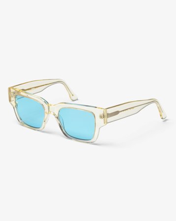 Sunglass 02 - Soft Yellow - Blue - One Size