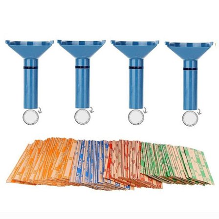 Kolikkokääreet Kolikkolajitteluputket SININEN