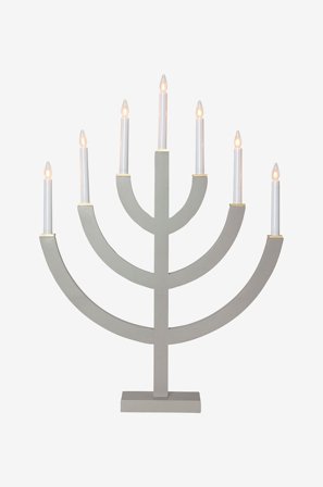 Star Trading - Ljusstake Anno 71cm - Grå - Adventsljusstakar - Från Homeroom