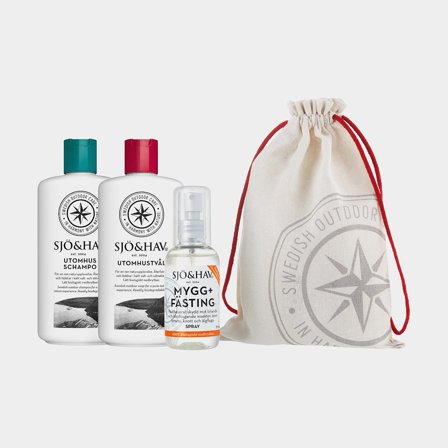 Kit de Verano Sjö & Hav No1 (jabón de exterior, champú de exterior y spray antimosquitos + garrapatas)