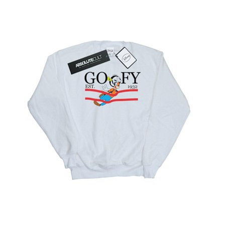 Disney Dam/Kvinnor Goofy By Nature Sweatshirt XL Vit