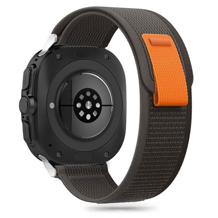 Tech-Protect nylonrem til Samsung Galaxy Watch Ultra (47mm) - Sort/Orange
