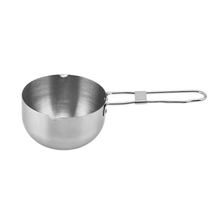 Multifunktionell rostfri kastrull med dubbelsidiga hällpipar för camping