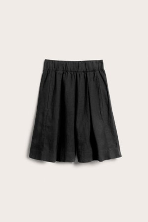 Kappahl | Szorty z lnu, do kolan | Czarne